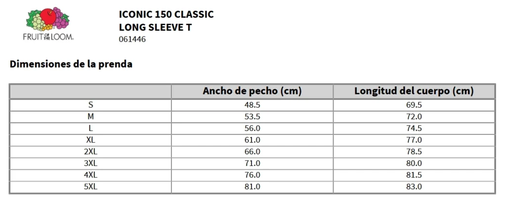 Tallas ICONIC 150 CLASSICLONG SLEEVE T